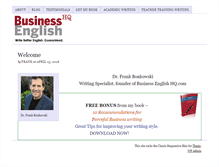 Tablet Screenshot of businessenglishhq.com